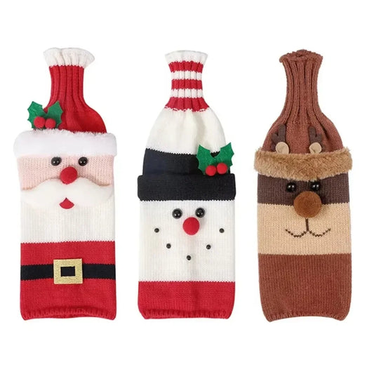 Christmas Wine Bottle Cover Christmas