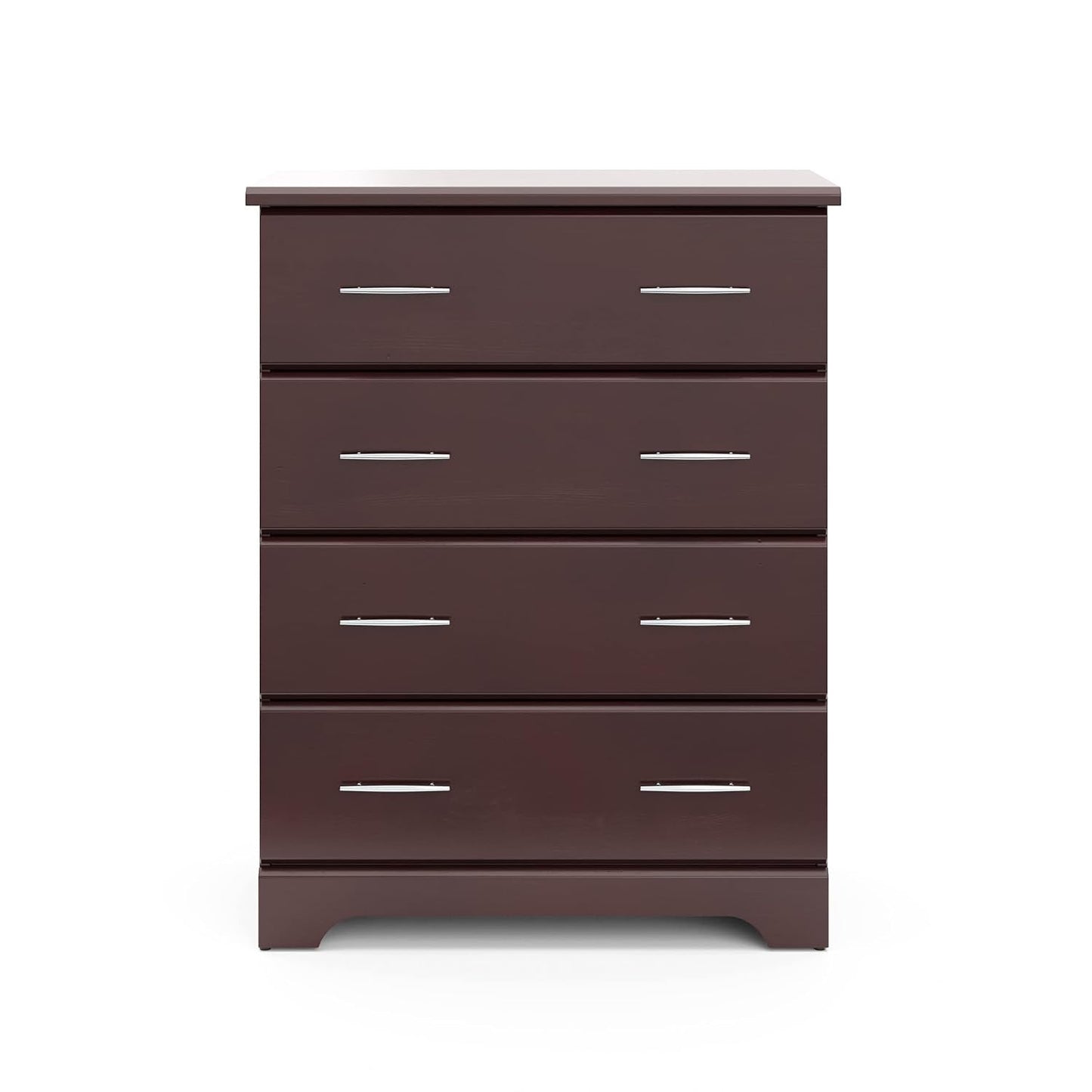 Brookside Espresso 4 Drawer Dresser GREENGUARD Gold