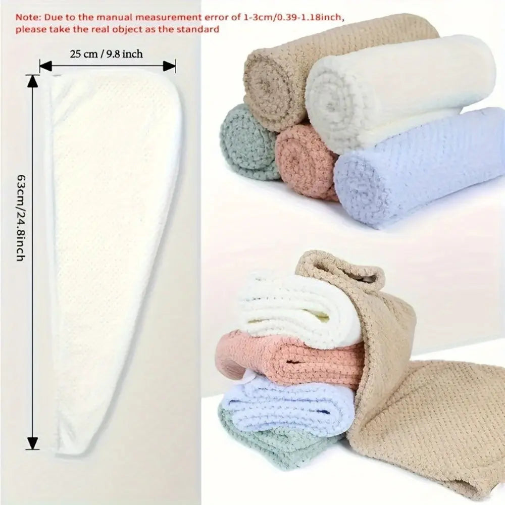 AuraWrap Anti-Frizz Microfiber Hair Towel