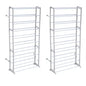 vidaXL 1/2x 40 Pair Free Standing 10 Tier Shoe Tower Rack Organizer Shelf-3