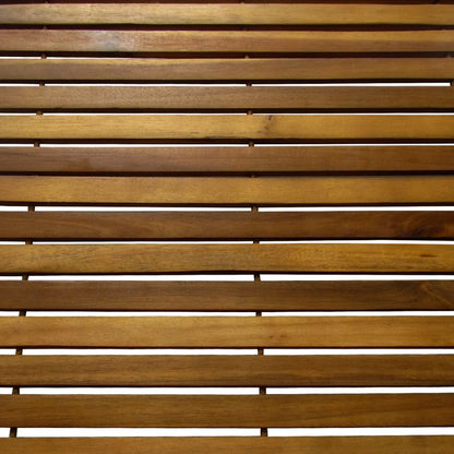 vidaXL Bathmat with Rubber Backing Bath Runner Bathroom Mat Acacia Hardwood-1