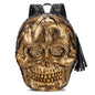 3D Backpack 3D  PU Leather Skull Studded Backpack