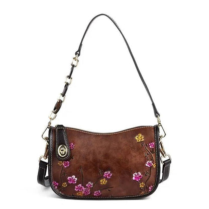 Rossie Viren Vintage Leather Hobo Underarm Shoulder Bag