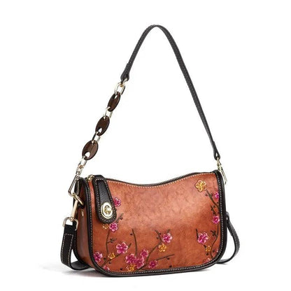 Rossie Viren Vintage Leather Hobo Underarm Shoulder Bag
