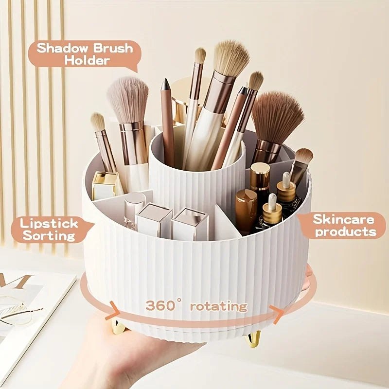 Rotatable Cosmetic Organizer – Large-Capacity Makeup Storage Box