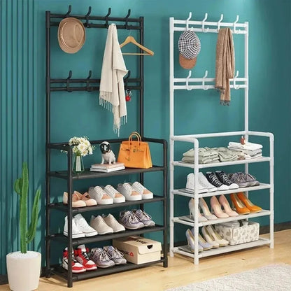 Portable Shoe And Coat Rack