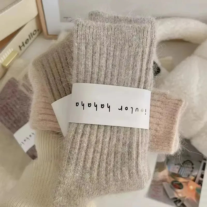 Japanese Harajuku Style Thick Warm Women's Cashmere Wool Socks