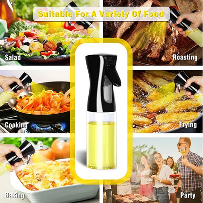 Woobrice Oil Spray Bottle 200/300/500ml - Eco-Friendly Cooking Sprayer for BBQ Baking Kitchen