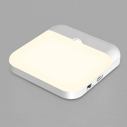 Wireless Motion Sensor LED Night Light - USB Rechargeable Wall Lamp