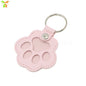 Memorial Leather Pet Hair Storage Bag Cat Paw Keychain Multifunctional Portable Keychain