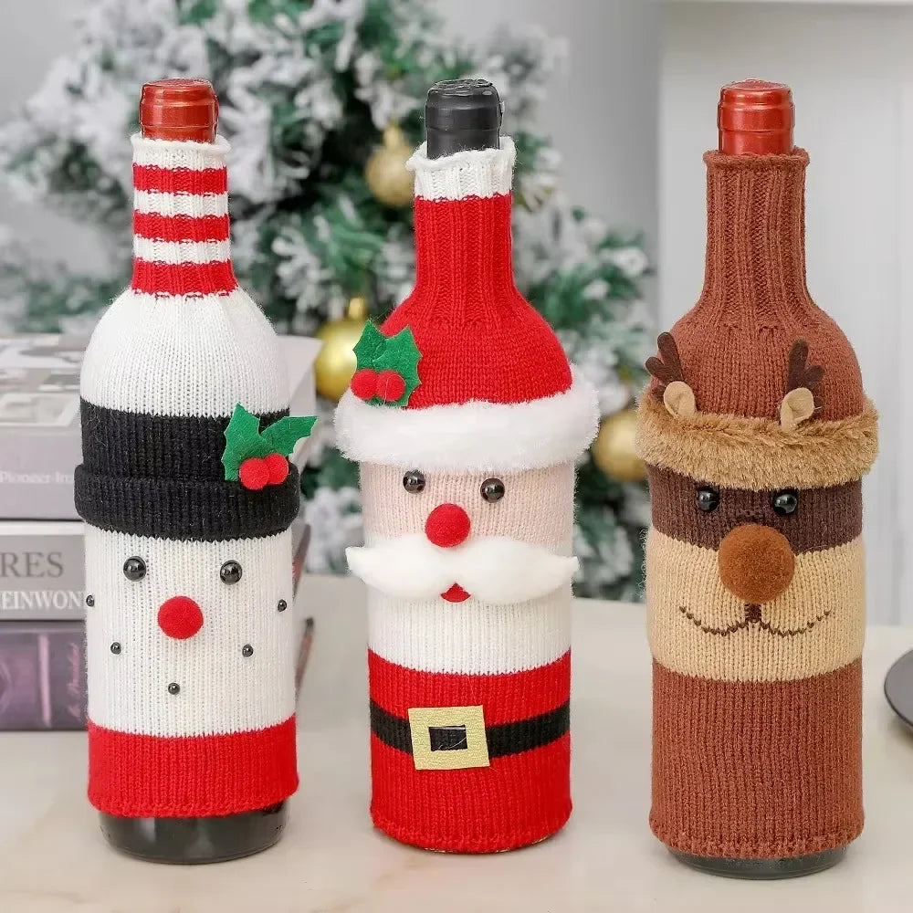 Christmas Wine Bottle Cover Christmas