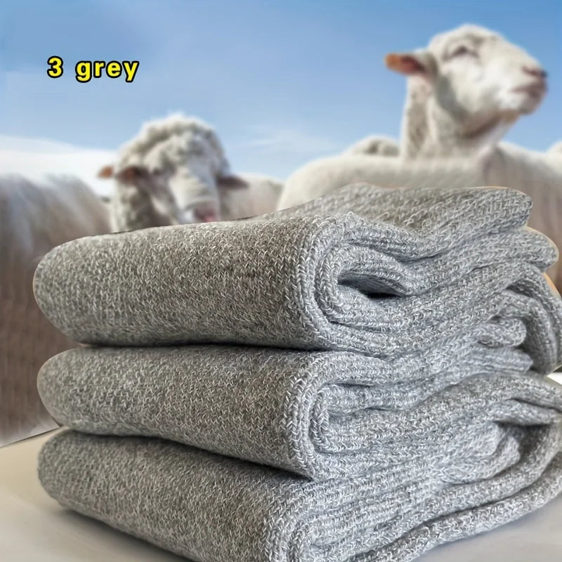 Men's Thickened Wool Blend Socks - for Autumn and Winter