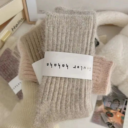 Japanese Harajuku Style Thick Warm Women's Cashmere Wool Socks