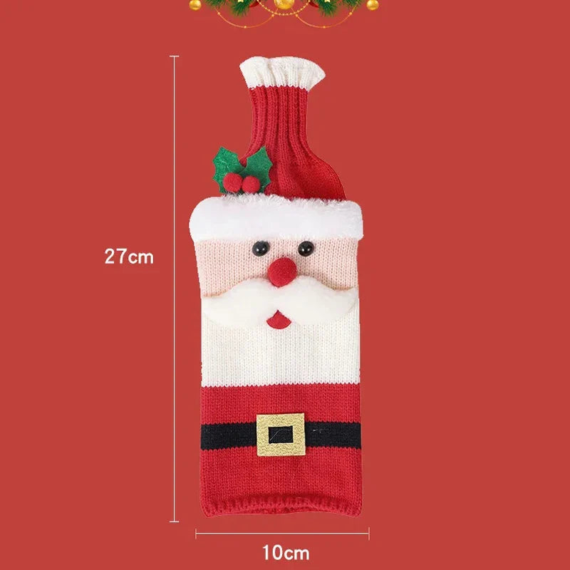 Christmas Wine Bottle Cover Christmas
