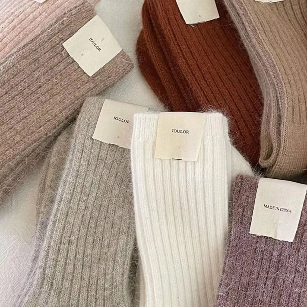 Japanese Harajuku Style Thick Warm Women's Cashmere Wool Socks