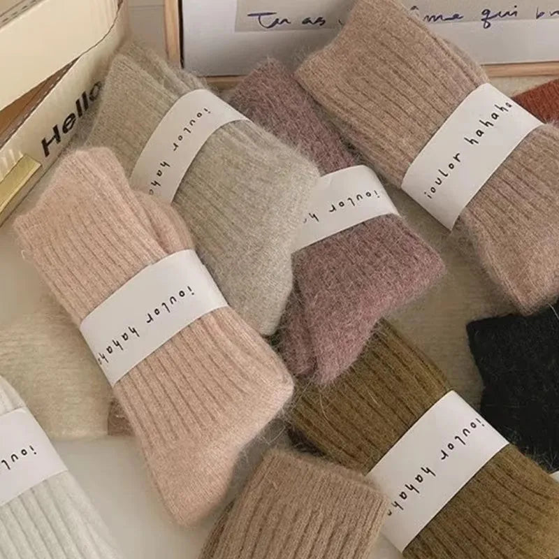 Japanese Harajuku Style Thick Warm Women's Cashmere Wool Socks