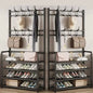 Portable Shoe And Coat Rack