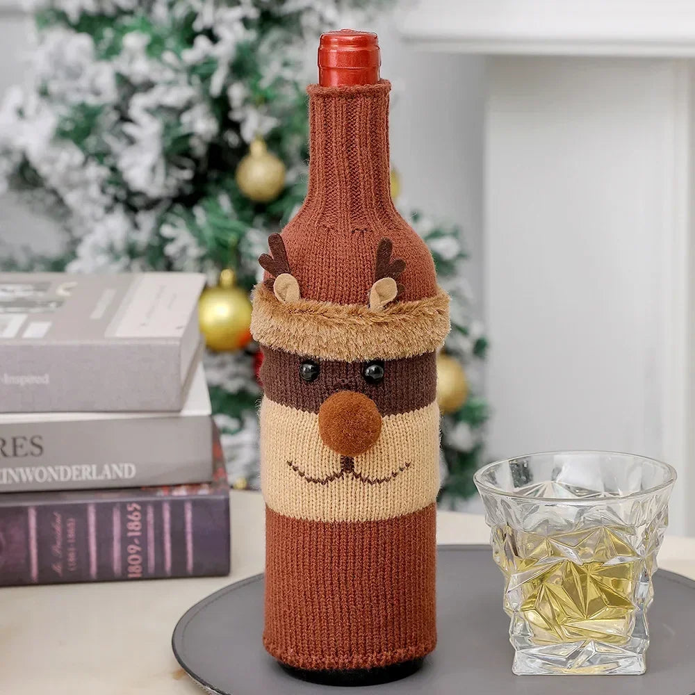 Christmas Wine Bottle Cover Christmas