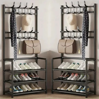 Portable Shoe And Coat Rack