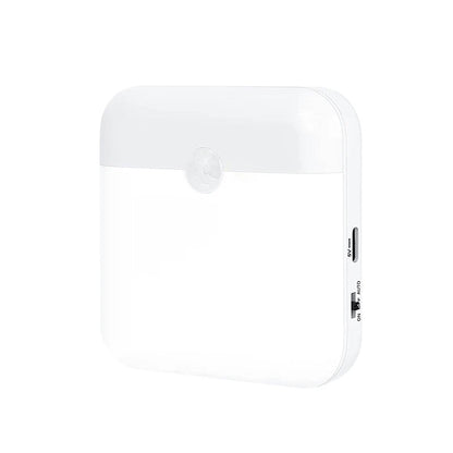 Wireless Motion Sensor LED Night Light - USB Rechargeable Wall Lamp