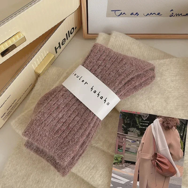 Japanese Harajuku Style Thick Warm Women's Cashmere Wool Socks