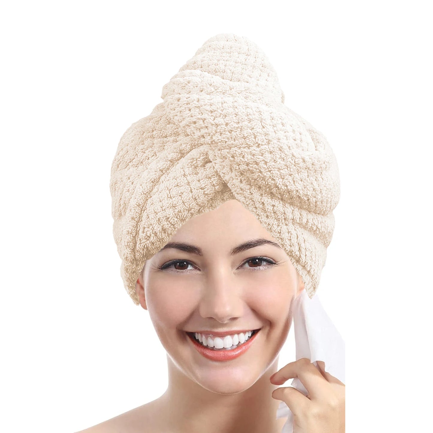 AuraWrap Anti-Frizz Microfiber Hair Towel