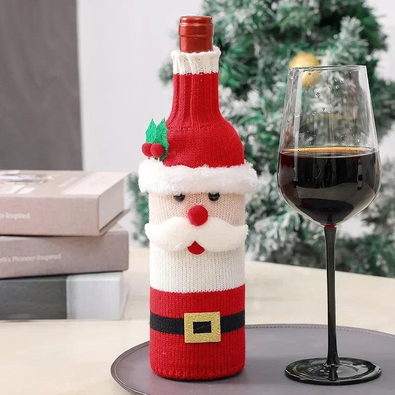 Christmas Wine Bottle Cover Christmas